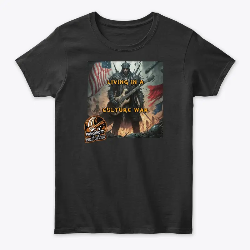 Living in a Culture War American Flag T1